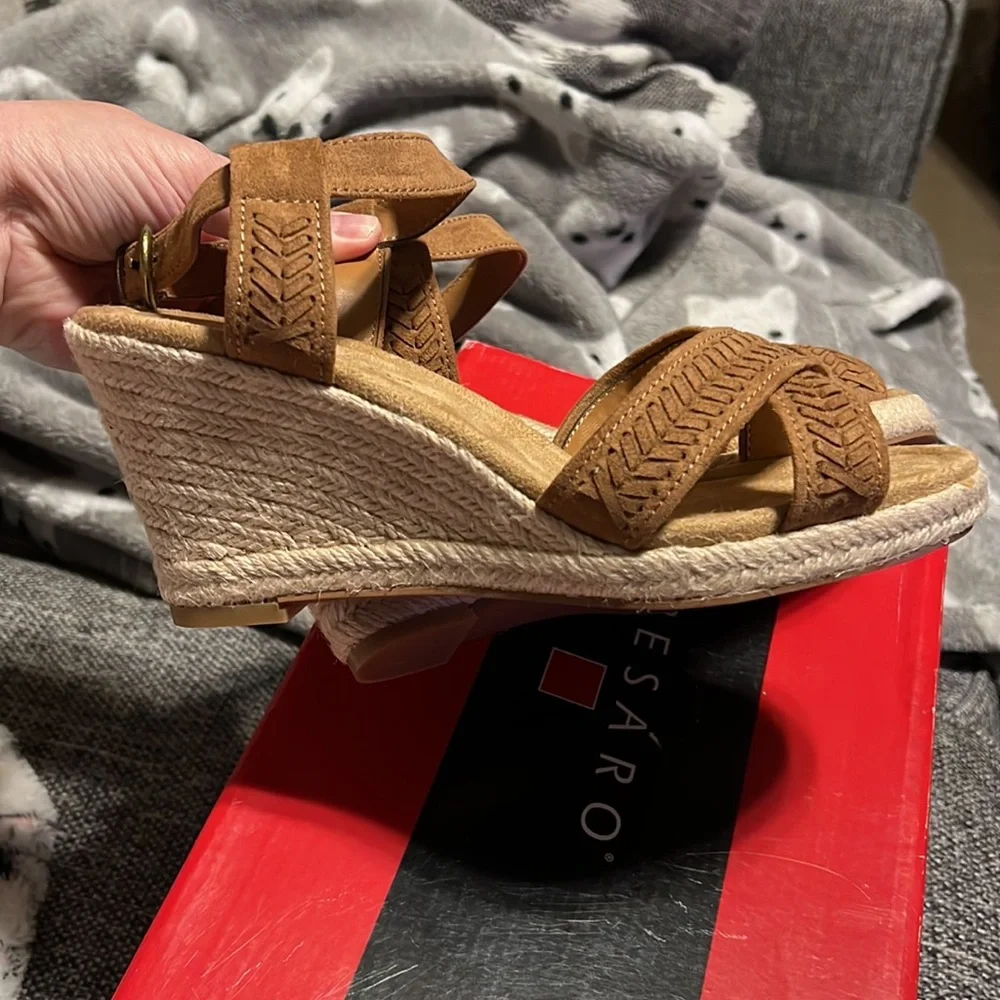 NWT Pesaro Skye Wedge Sandals